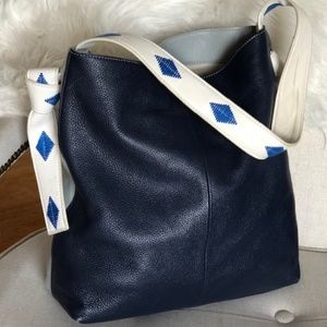 Navy and Gray Tote Bag